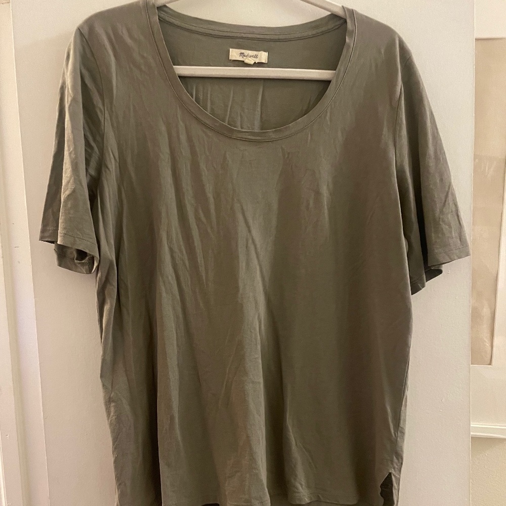Madewell, Green Oversize Tee, L